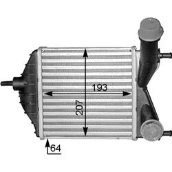 Chladič plniaceho vzduchu MAHLE CI 378 000S - obr. 1