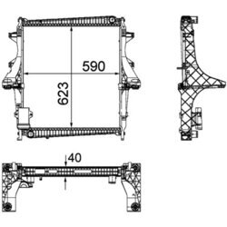 Chladič motora MAHLE CR 1172 000P