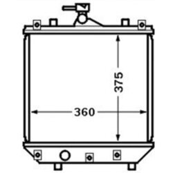 Chladič motora MAHLE CR 1514 000S - obr. 1