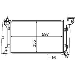 Chladič motora MAHLE CR 1527 000S