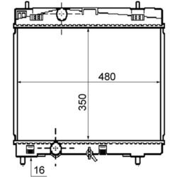 Chladič motora MAHLE CR 1860 000S