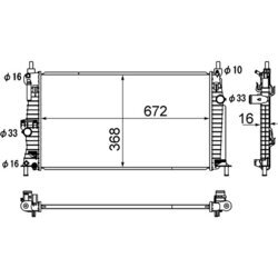 Chladič motora MAHLE CR 1886 000S