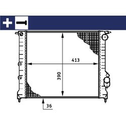 Chladič motora MAHLE CR 209 000S