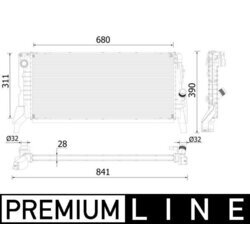 Chladič motora MAHLE CR 2312 000P - obr. 1