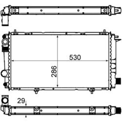 Chladič motora MAHLE CR 431 000S - obr. 1