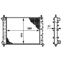 Chladič motora MAHLE CR 588 000S