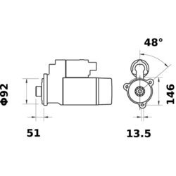 Štartér MAHLE MS 101 - obr. 4