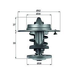 Termostat chladenia MAHLE TX 80 83