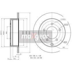 Brzdový kotúč MAXGEAR 19-2389