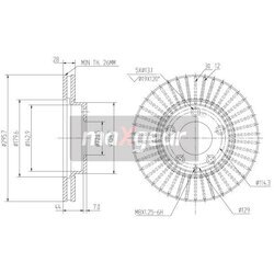 Brzdový kotúč MAXGEAR 19-2387 - obr. 1