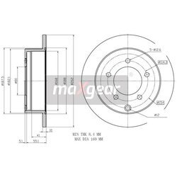 Brzdový kotúč MAXGEAR 19-2389 - obr. 1