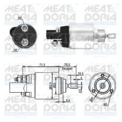 Elektromagnetický spínač pre štartér MEAT & DORIA 46181