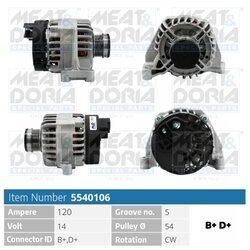 Alternátor MEAT & DORIA 5540106