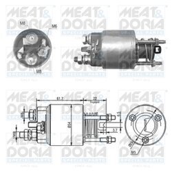 Elektromagnetický spínač pre štartér MEAT & DORIA 46048