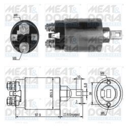 Elektromagnetický spínač pre štartér MEAT & DORIA 46024