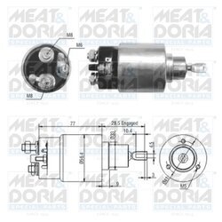 Elektromagnetický spínač pre štartér MEAT & DORIA 46028