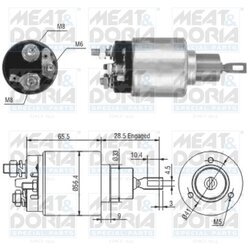 Elektromagnetický spínač pre štartér MEAT & DORIA 46164