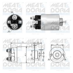 Elektromagnetický spínač pre štartér MEAT & DORIA 46305