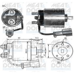 Elektromagnetický spínač pre štartér MEAT & DORIA 46023