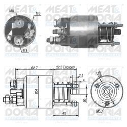 Elektromagnetický spínač pre štartér MEAT & DORIA 46049