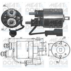 Elektromagnetický spínač pre štartér MEAT & DORIA 46175