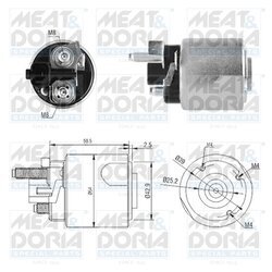 Elektromagnetický spínač pre štartér MEAT & DORIA 46224