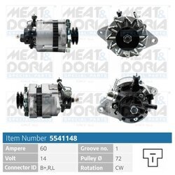 Alternátor MEAT & DORIA 5541148