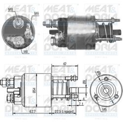 Elektromagnetický spínač pre štartér MEAT & DORIA 46051