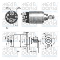 Elektromagnetický spínač pre štartér MEAT & DORIA 46272