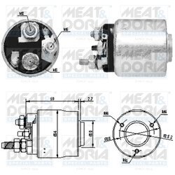 Elektromagnetický spínač pre štartér MEAT & DORIA 46063