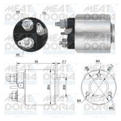 Elektromagnetický spínač pre štartér MEAT & DORIA 46013