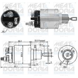 Elektromagnetický spínač pre štartér MEAT & DORIA 46033