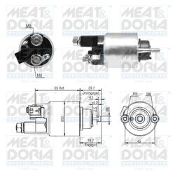 Elektromagnetický spínač pre štartér MEAT & DORIA 46298