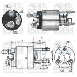 Elektromagnetický spínač pre štartér MEAT & DORIA 46078