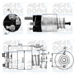 Elektromagnetický spínač pre štartér MEAT & DORIA 46135