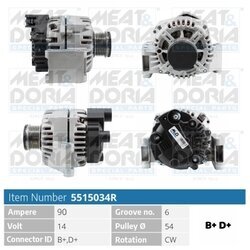 Alternátor MEAT & DORIA 5515034R