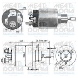 Elektromagnetický spínač pre štartér MEAT & DORIA 46072