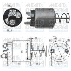 Elektromagnetický spínač pre štartér MEAT & DORIA 46053