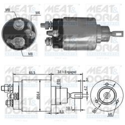 Elektromagnetický spínač pre štartér MEAT & DORIA 46069