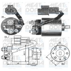 Elektromagnetický spínač pre štartér MEAT & DORIA 46088