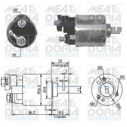 Elektromagnetický spínač pre štartér MEAT & DORIA 46052