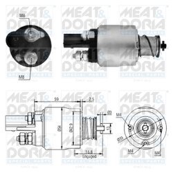 Elektromagnetický spínač pre štartér MEAT & DORIA 46126