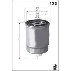 Palivový filter MECAFILTER ELG5700 - obr. 1