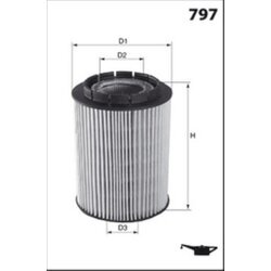 Olejový filter MECAFILTER ELH4534 - obr. 1