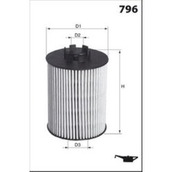 Olejový filter MECAFILTER ELH4759 - obr. 1