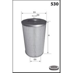 Vzduchový filter MECAFILTER FA3263 - obr. 1