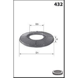 Vzduchový filter MECAFILTER EL3773 - obr. 1