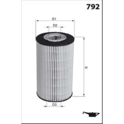 Olejový filter MECAFILTER ELH4496 - obr. 1