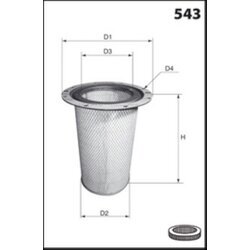 Filter sekundárneho vzduchu MECAFILTER FA3262 - obr. 1