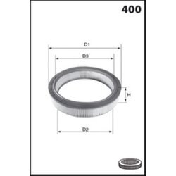 Vzduchový filter MECAFILTER EL3001 - obr. 1